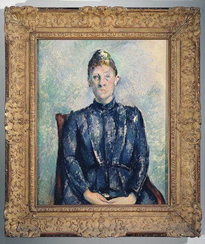 Portret van Madame Cezanne, c.1890 door Paul Cézanne